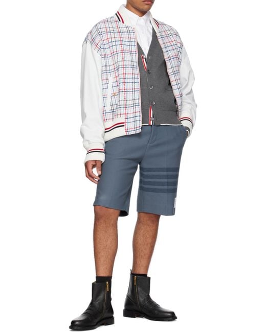 Thom Browne Gray Hector Button-Up Cardigan for men