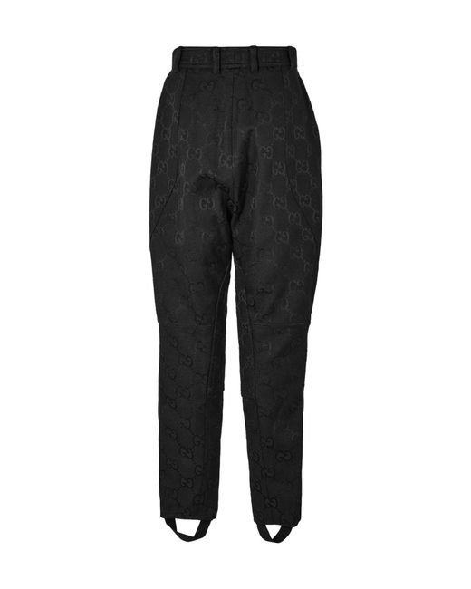 Gucci Black Versatile Straight-Leg Trousers