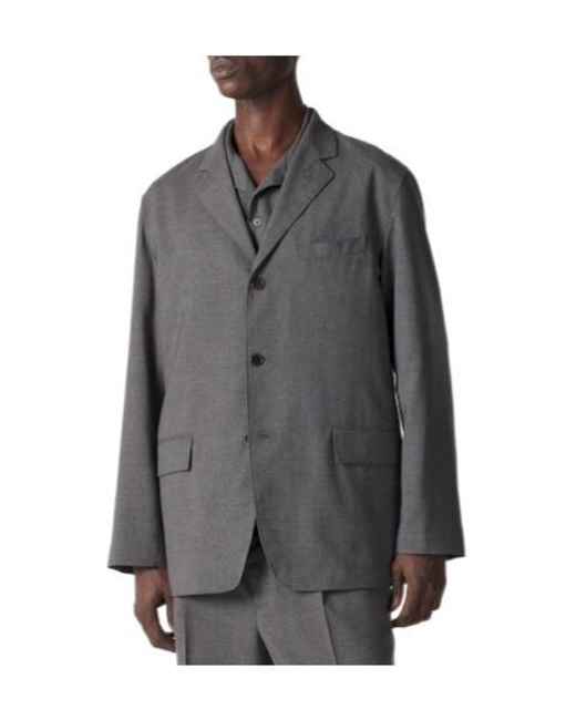 Auralee Gray Oversized Blazer for men