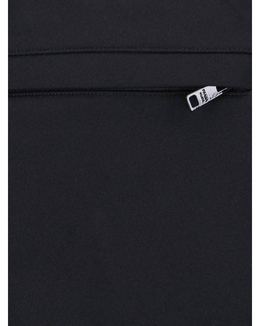 Prada Blue Elastic Waist Casual Pants for men
