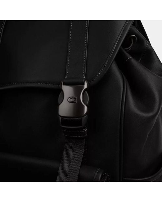 COACH Black League Backpack for men