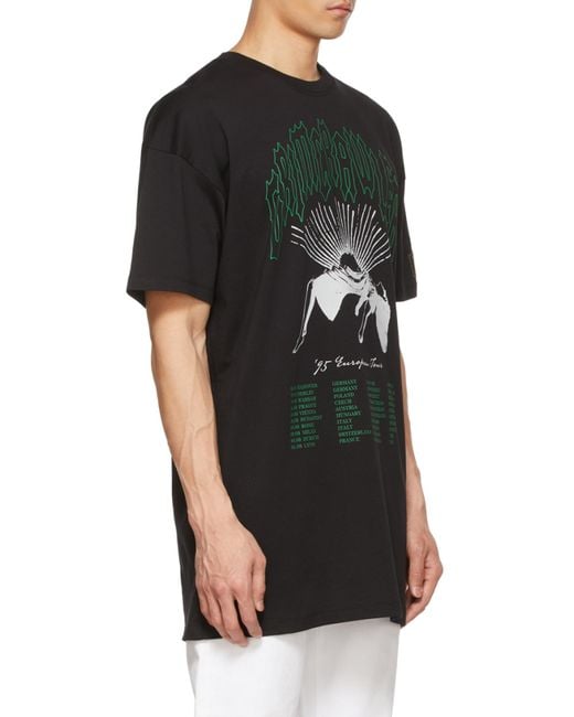 Raf Simons Black Big Profile T-Shirt for men