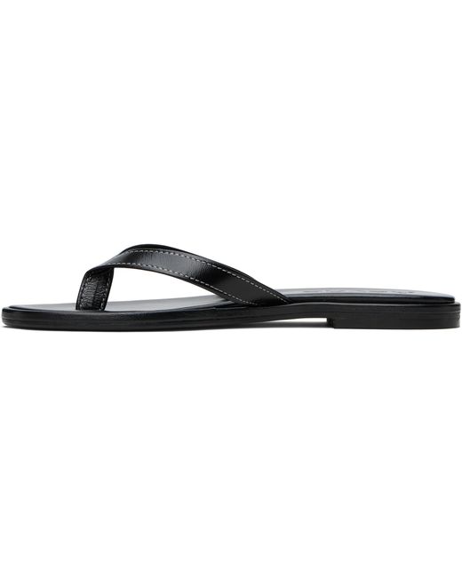 Aeyde White Melody Leather Flip-Flops