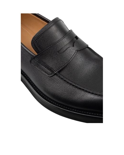 Ferragamo Black Penny Loafers for men