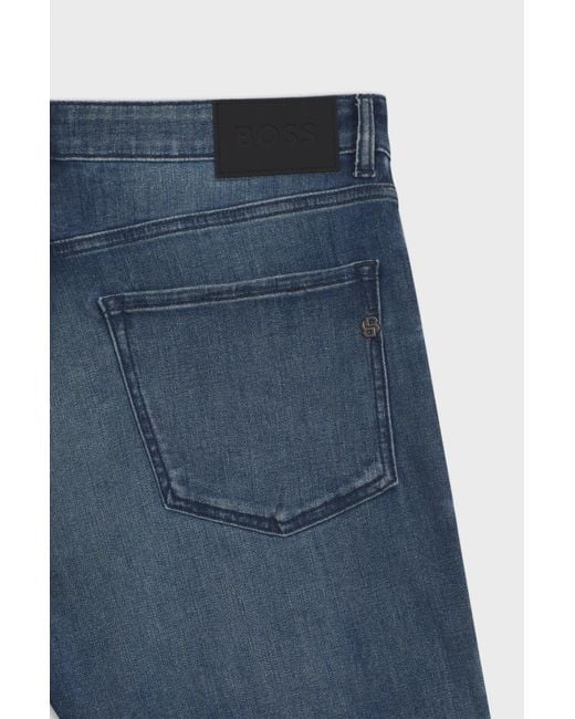 Boss Blue Regular-Fit Jeans for men