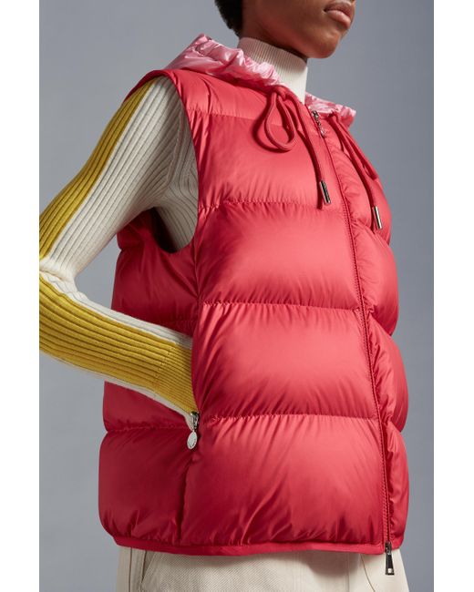 Moncler Red Dronieres Short Down Jacket