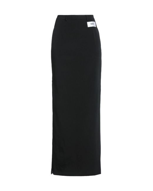 Dolce & Gabbana Black Minimalist Fitted Midi Skirt