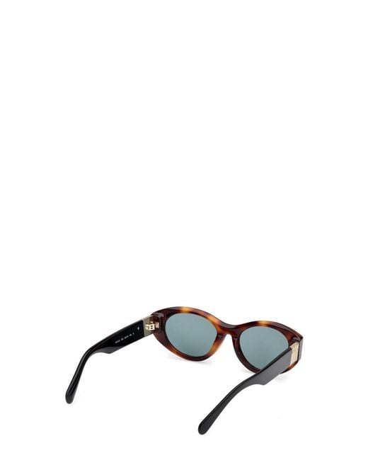 MAX&Co. White Oval Frame Sunglasses
