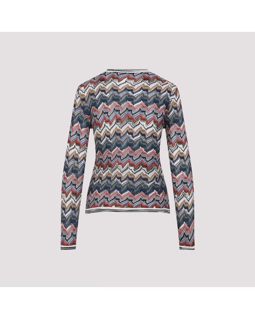 Missoni Blue Knitted Cardigan