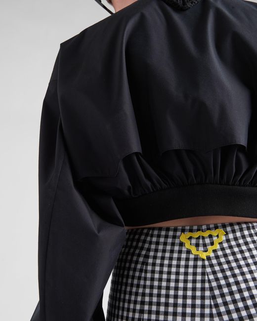 Prada Blue Stretch Gingham Check Pants