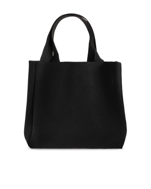 Samsøe & Samsøe Black Samsøe Samsøe Samira Ribbed Tote Bag