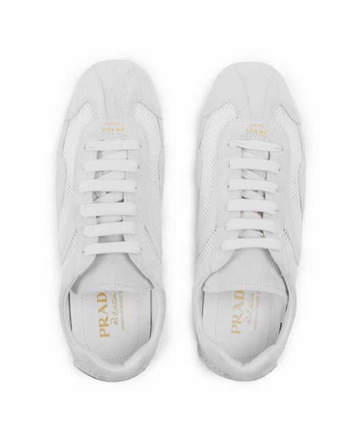 Prada White Low-Top Sneakers