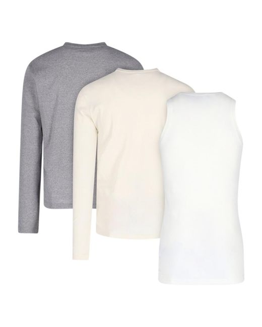 Jil Sander White 3-Pack Crewneck T-Shirt for men