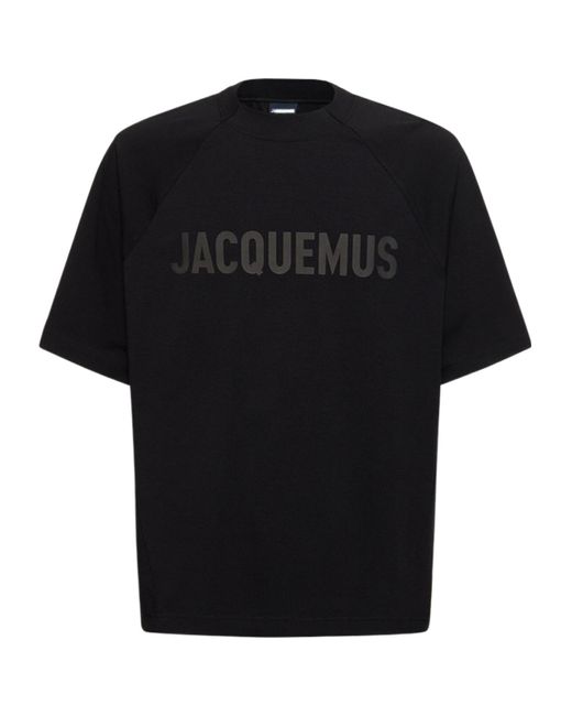 Jacquemus Black T-Shirt With Logo for men