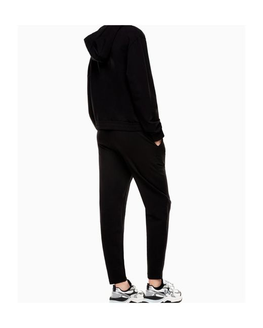 EA7 Black Long-Sleeved Sweatshirt Set