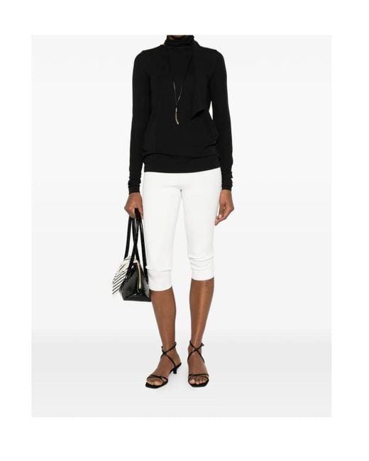 Totême Black Totême Long-Sleeved High-Neck Top