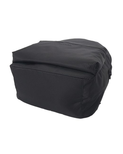 Boss Blue Textured Backpack for men