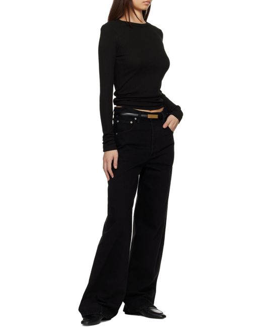 Citizens of Humanity Black Ayla Baggy Mid-Rise Jeans