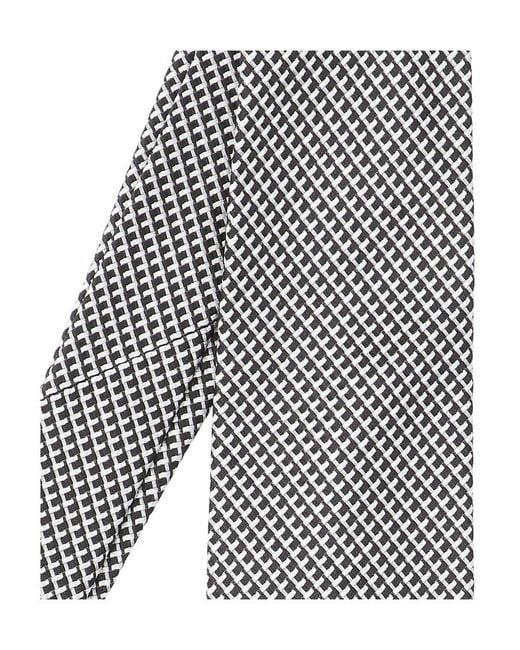 Tom Ford White Patterned-Jacquard Pointed-Tip Tie for men