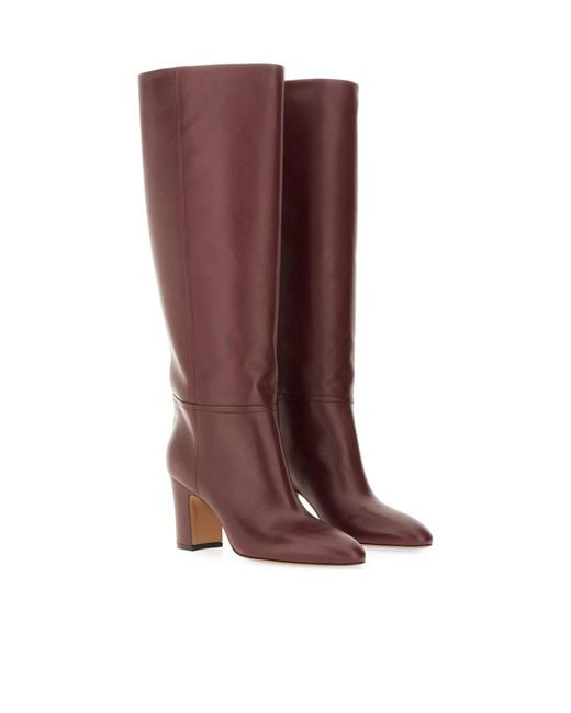 Paris Texas Red 70Mm Leather Block-Heel Boots