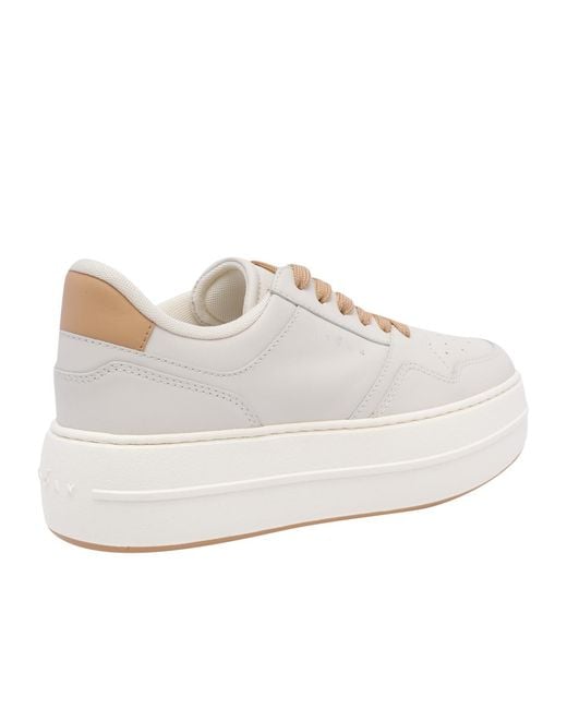 Hogan White Skyscraper Lace-Up Sneakers