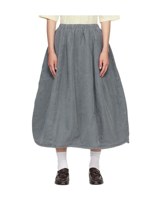 YMC Gray Parachute Skirt