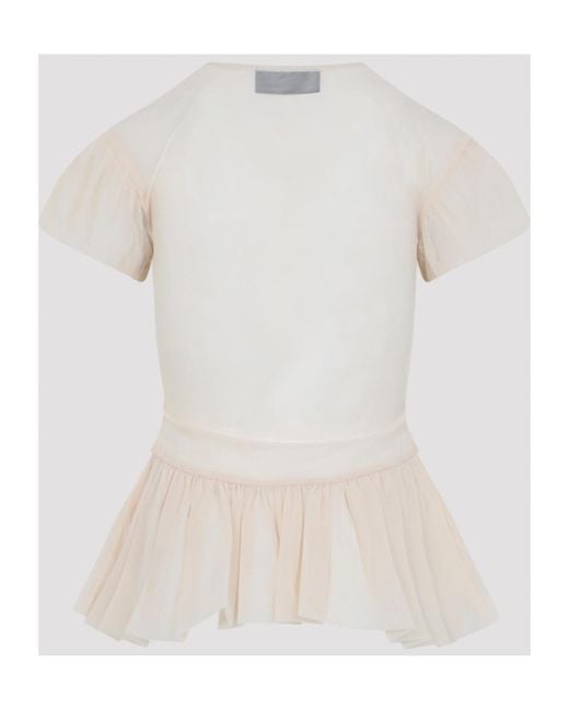 Simone Rocha White Crew Neck Top