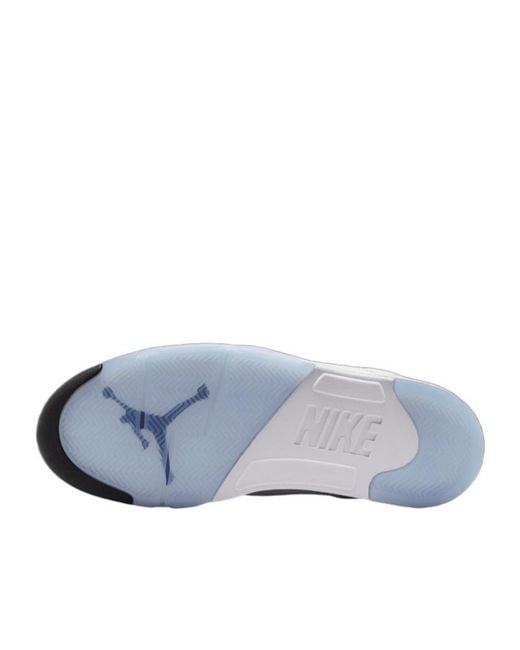 Nike White Air Jordan 5 Retro Lace-Up Sneakers for men