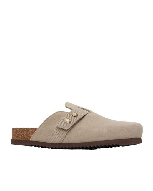 Barbour Brown Bowman Mules for men