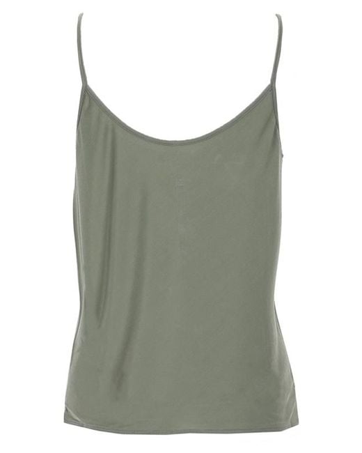 Rick Owens Green Lilies V-Neck Top