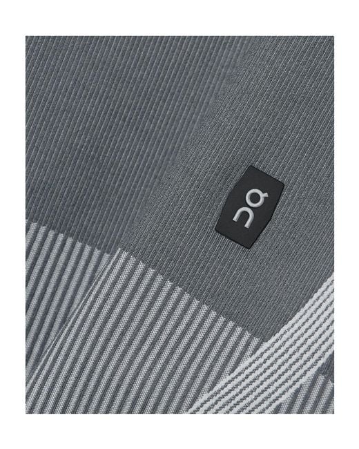 On Shoes Gray Studio Cropped Ribbed Stretch Recycled Tank