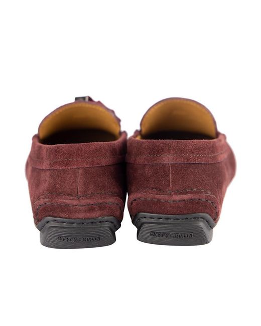 Giorgio Armani Red Tassel Business Casual Shoes for men