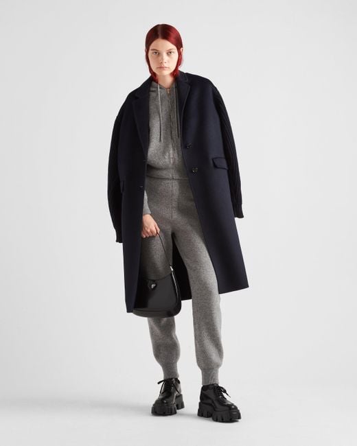 Prada Gray Knitted Track Pants