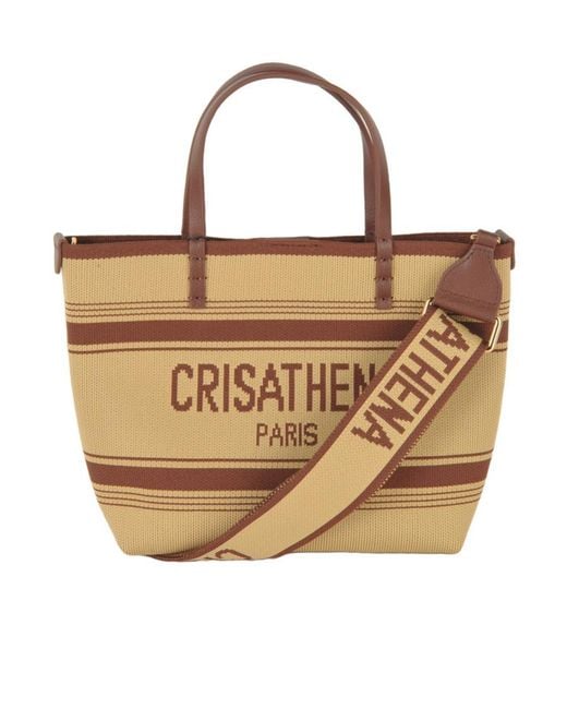 Crisathena Metallic Small Handle Shoulder Bag