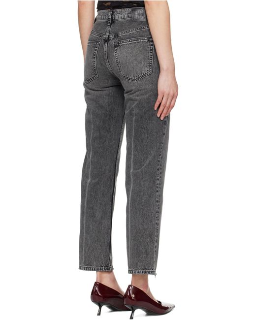 Anine Bing Gray Kate Jeans