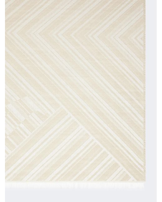 Max Mara Natural Mxamarmo Patterned Scarf