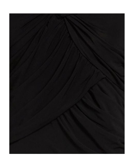 Isabel Marant Black Off-Shoulder Long Sleeve Top