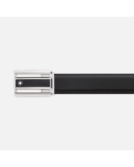 Montblanc White Buckle Reversible Belt for men