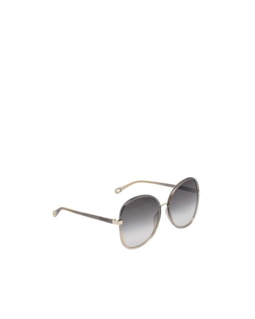 Chloé Metallic Logo Sunglasses