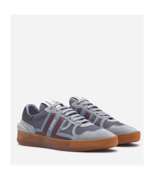 Lanvin Gray Clay Low-Top Sneakers