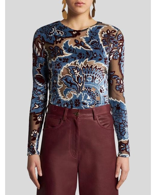Etro Blue Top