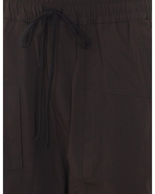 Thom Krom Black Woven Low Crotch Trousers for men