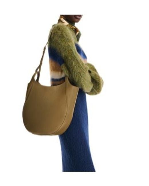 Longchamp Green Le Foulonné Hobo L Leather Shoulder Bag