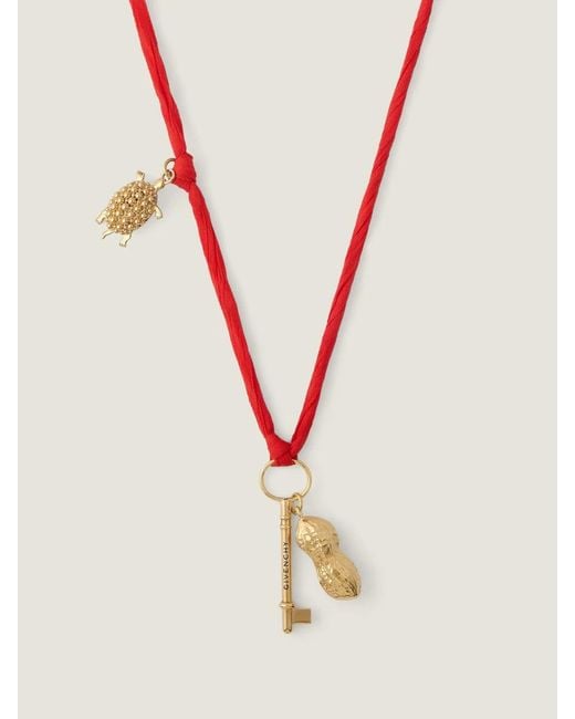 Givenchy White Lucky Charms Necklace