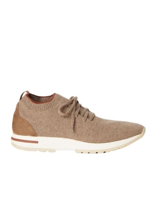 Loro Piana Brown 360 Lp Flexy Walk Cashmere Sneakers for men