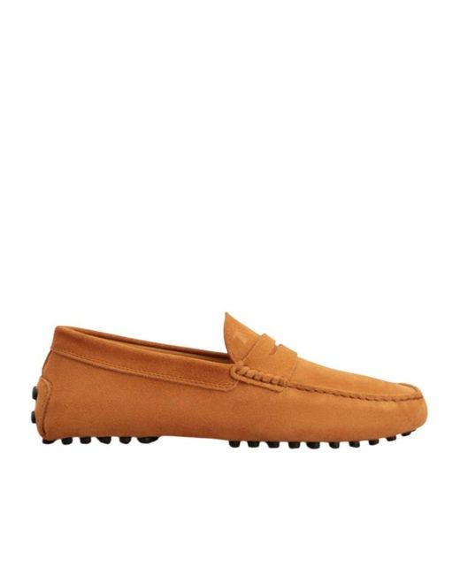 Tod's Brown Round-Toe Loafers for men