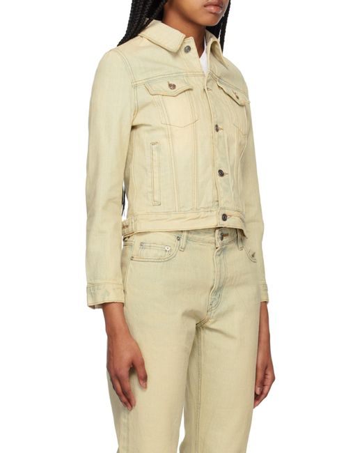 we11done Natural Logo Denim Jacket