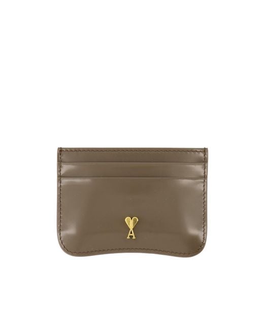AMI Gray Card Holder Wallet for men