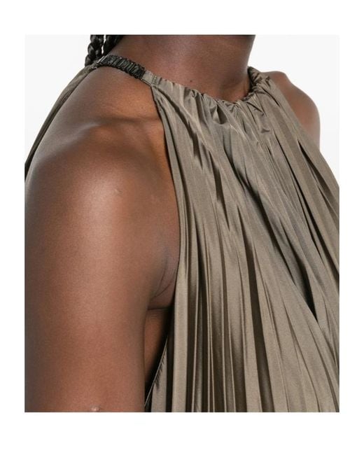Max Mara Brown Sleeveless Dress