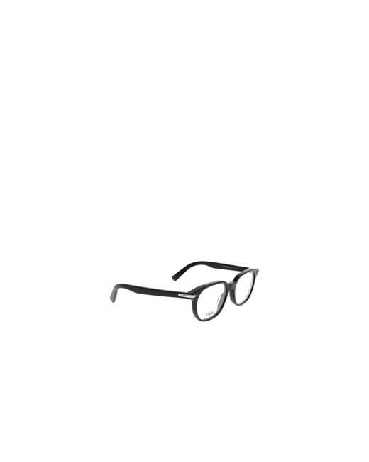 Dior White Eyewear Rectangular Frame Glasses for men